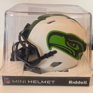 Seattle Seahawks Lunar Eclipse White Speed Mini Helmet